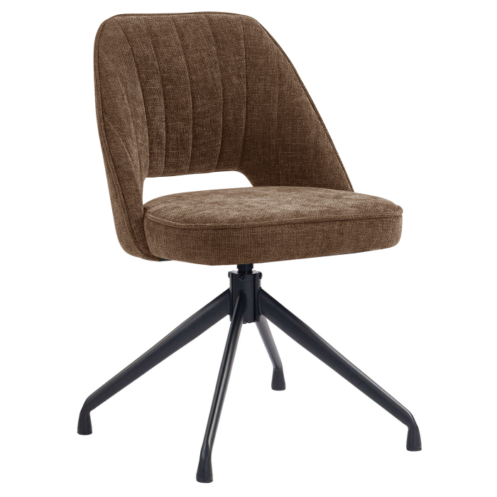 Sophie | Hotelstoel | Bruin | Stof/Textiel | Draaivoet