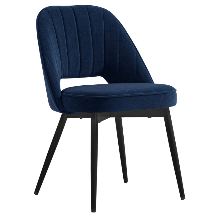 Sophie | Hotel Chair | Blue | Velvet