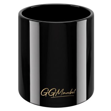 SOFIA | Glas Vase | Ø : T 12 x 12cm | Schwarz