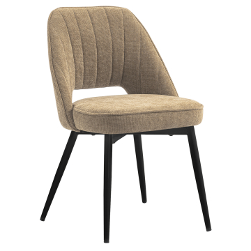 Sophie | Chaise d'hôtel | Taupe | Tissu