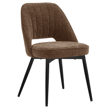 Sophie | Hotel Chair | Brown | Fabric/Textile
