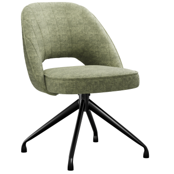 Sophie | Hotel Chaise | Vert | Tissu/Textile | Pied pivotant