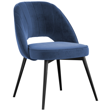 Sophie | Hôtel Chaise | Bleu | Velours