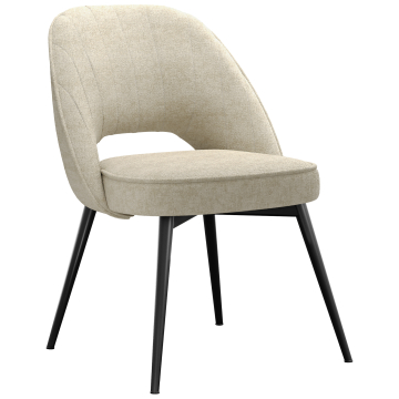 Sophie | Hôtel Chaise | Gris | Tissu/Textile