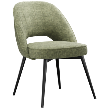 Sophie | Hôtel Chaise | Vert | Tissu/Textile