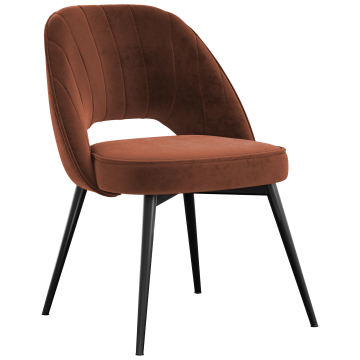 Sophie | Hôtel Chaise | Rouge Bronze | Velours