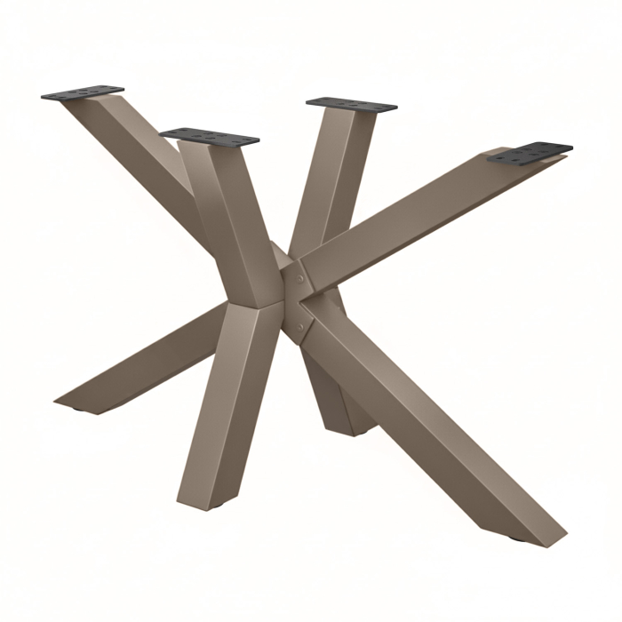 SPIDER | Bistro bordstel | 128 x 58 cm | Højde: 72 cm | Taupe