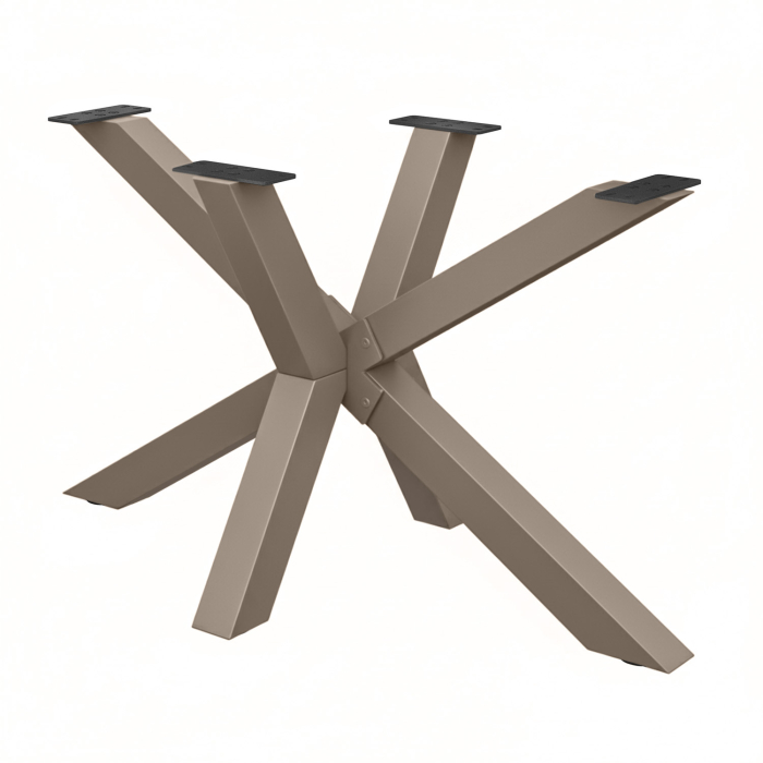 SPIDER | Base de table bistrot | 128 x 68 cm | Hauteur : 72 cm | Taupe