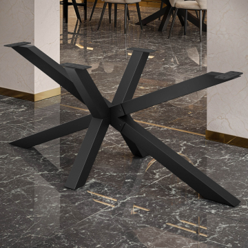 SPIDER | Bistro Tafelonderstel | 178 x 78 cm | Hoogte: 72 cm | Zwart