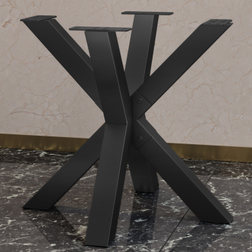 SPIDER | Bistro Tafelonderstel | 78 x 78 cm | Hoogte: 72 cm | Zwart