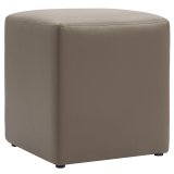 CUBO | Bistro Sitzwürfel | Taupe | Leder