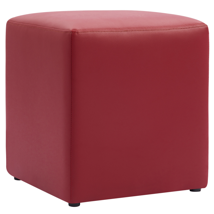 CUBO | Bistro Sitzwürfel | Rot | Leder