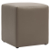 CUBO | Bistro Sitzwürfel | Taupe | Leder