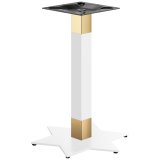STAR | Bistropöydän runko | Kulta/valkoinen | Korkeus: 72 cm | Pylväs: 8 x 8 cm | Jalusta: Ø 50 cm