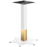 STAR | Bistropöydän runko | Kulta/valkoinen | Korkeus: 72 cm | Pylväs: 6 x 6 cm | Jalusta: Ø 50 cm