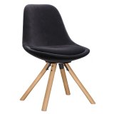 STELA | Zittablefeder | Zwart | Fluweel