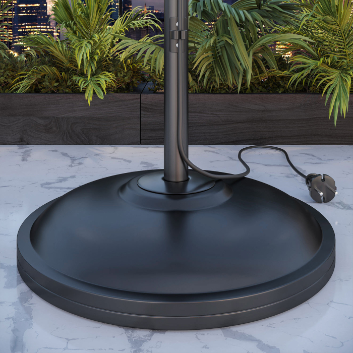 XAVIER | Chauffage radiant sur pied | Noir | 2000W | 3 niveaux de chauffage XAVIER | Chauffage radiant sur pied | Noir | 2000W | 3 niveaux de chauffage