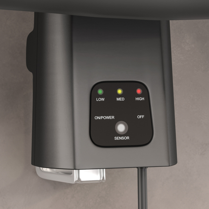 XAVIER | Chauffage radiant sur pied | Noir | 2000W | 3 niveaux de chauffage XAVIER | Chauffage radiant sur pied | Noir | 2000W | 3 niveaux de chauffage