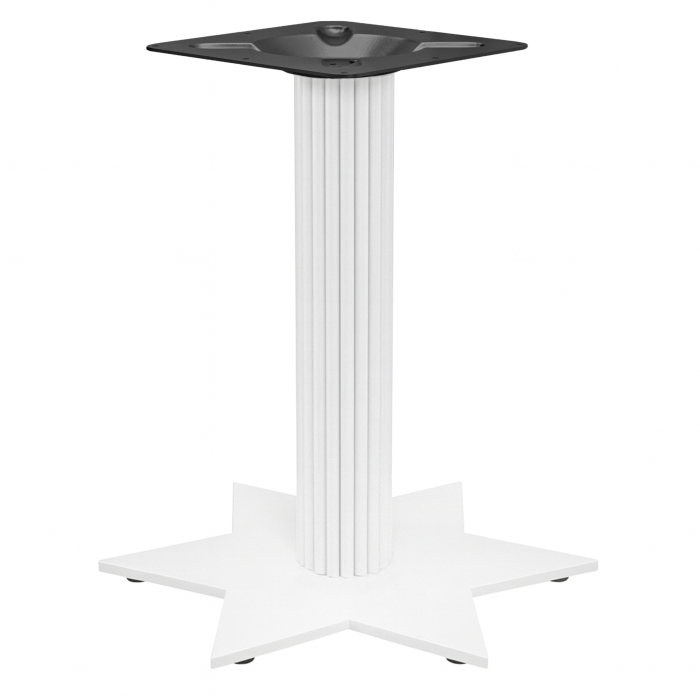 STAR | Base para mesa de bistró | Blanco | Altura: 72 cm | Columna: Diámetro 9,5 cm | Pie: Diámetro 50 cm