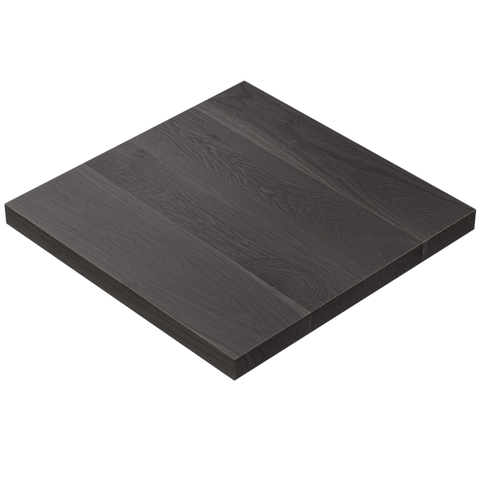 STOCKHOLM | Bistro Massiv Bordplate | B:T 70 x 70 cm | 3,5 cm | Svart | Firkantet