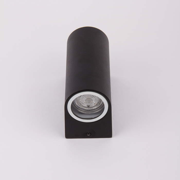 AMELIA udendørs væglampe sort aluminium moderne op- og nedadrettet spotlight 20W 2xGU10 8cm IP44 AMELIA udendørs væglampe sort aluminium moderne op- og nedadrettet spotlight 20W 2xGU10 8cm IP44