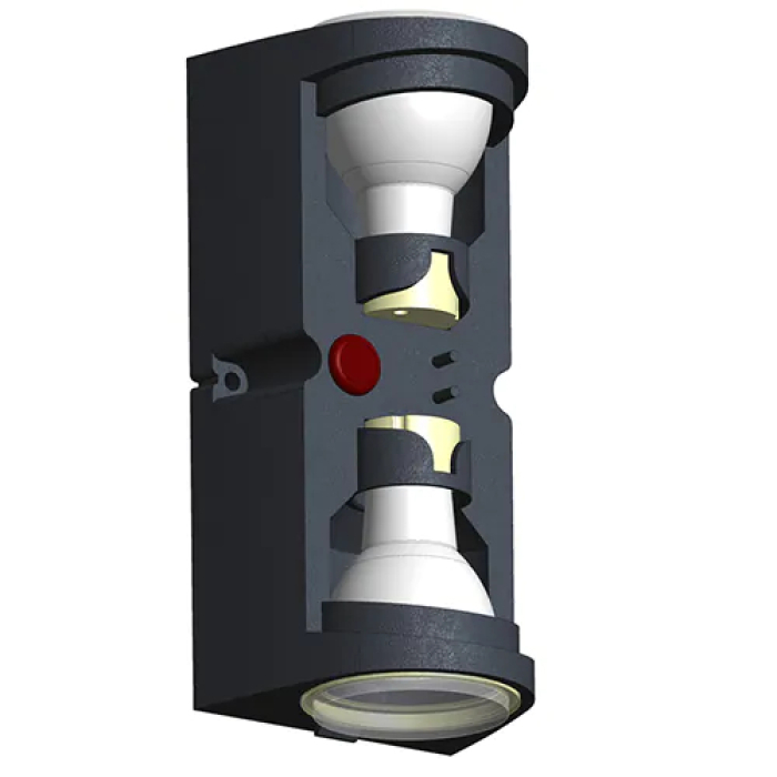 FIONA LED-vägglampa utomhus 2x4,5W Up & Down GU10 Svart