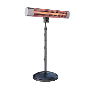 ROBERTO | Riscaldatore a piedi da esterno | Acciaio inox | 2400W | 3 impostazioni di calore