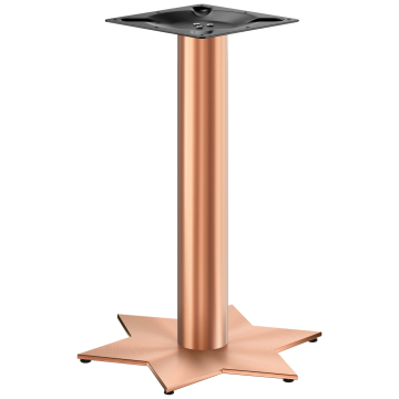 STAR | Support de table de bistrot | Cuivre | Hauteur : 72 cm | Colonne : Ø 7,6 cm | Pied : Ø 50 cm