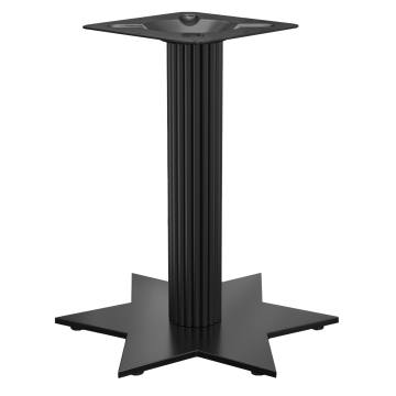 STAR | Stół bistro | Czarny | Wysokość: 72 cm | Kolumna: Ø 9,5 cm | Podstawa: Ø 50 cm