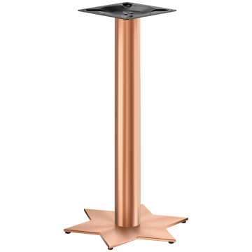 STAR | Bistro Stehtischgestell | Kupfer | Höhe: 105 cm | Säule: Ø 7,6 cm | Fuß: Ø 50 cm
