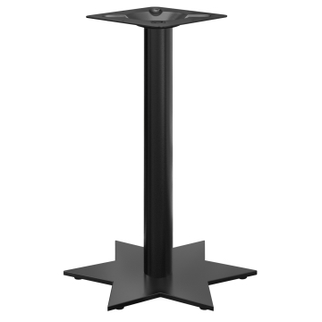 STAR | Stojak do bistro | Czarny | Wysokość: 105 cm | Kolumna: Ø 7,6 cm | Podstawa: Ø 50 cm