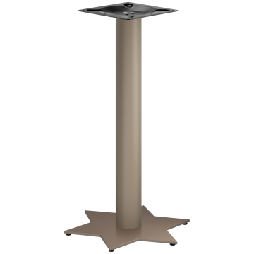 STAR | Bistro Stehtischgestell | Taupe | Höhe: 105 cm | Säule: Ø 7,6 cm | Fuß: Ø 50 cm