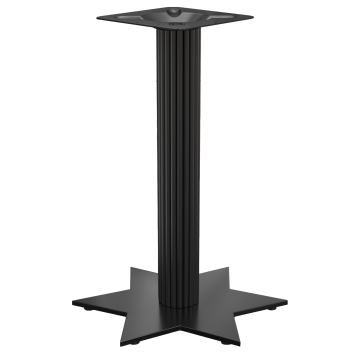 STAR | Estructura de mesa alta Bistro | Negro | Altura: 105 cm | Pilar: Ø 9,5 cm | Base: Ø 50 cm