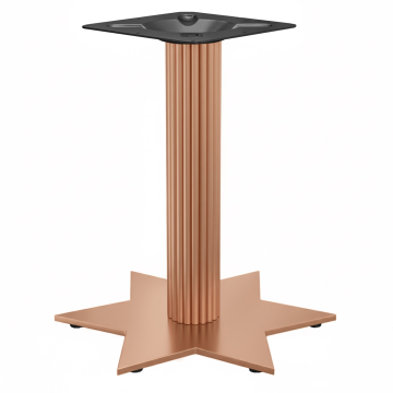 STAR | Stół bistro | Miedź | Wysokość: 72 cm | Kolumna: Ø 9,5 cm | Podstawa: Ø 50 cm