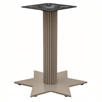 STAR | Base de mesa bistró | Negro | Altura: 72 cm | Pilar: Ø 9,5 cm | Base: Ø 50 cm