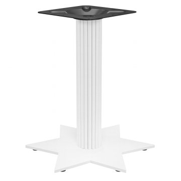STAR | Base para mesa de bistró | Blanco | Altura: 72 cm | Columna: Diámetro 9,5 cm | Pie: Diámetro