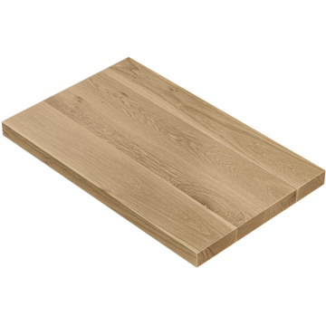 STOCKHOLM | Bistro Plateau Massif | L: 120 x 70 cm | 3,5 cm | Chêne | Rectangulaire