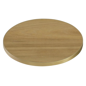 STONE | Gastro Sinterstein Tischplatten Tischplatte | Ø 60 x 1,5 cm | Eiche | Rund