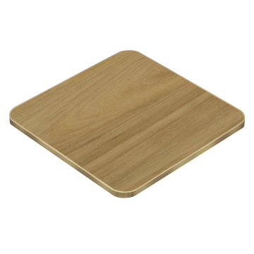 STONE | Gastro Sinterstein Tischplatten Tischplatte | 60 x 60 x 1,5 cm | Eiche | Quadratisch