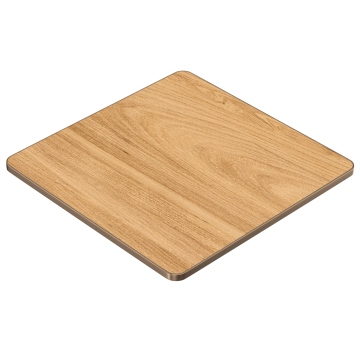 STONE | Gastro Sinterstein Tischplatten | 60 x 60 x 1,5 cm | Eiche | Quadratisch