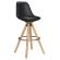 STELA | Designer barstol | Svart | Läder