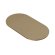 STONE | Gastro Sinterstein Tischplatten | 130 x 80 x 1,5 cm | Cappuccino | Oval Rund