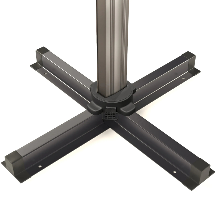 SUN CROSS | Parasol Base | Steel | W:D 1.4 x 1000 mm | Black