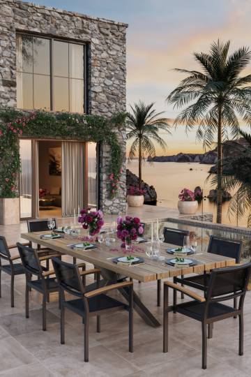 KORFU | Caféstol i rattan | Brun | Rattan | Stabelbar