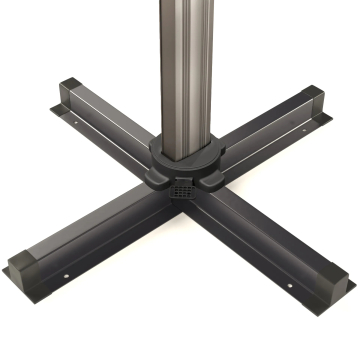 SUN CROSS | Parasol Base | Steel | W:D 1.4 x 1000 mm | Black