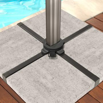 SUN CROSS | Parasol Base | Staal | B:D 1,4 x 1000 mm | Zwart