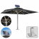SUN LEON | Parasol Gastro Premium | B:T 400 x 500 cm | Noir | LED + Chauffage 230V + Moteur + Plaque