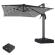 SUN LUIS | Parasoll | Kvadratisk | B:D 300 x 300 cm | Svart | LED | +Stativ
