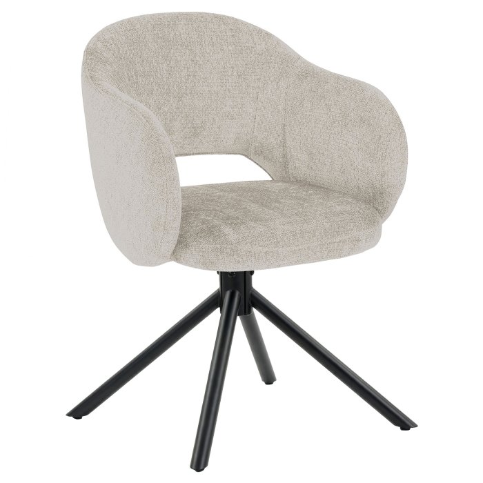 Svetlana | Hotellstol | Beige | Tyg/Textil | Vridbar bas