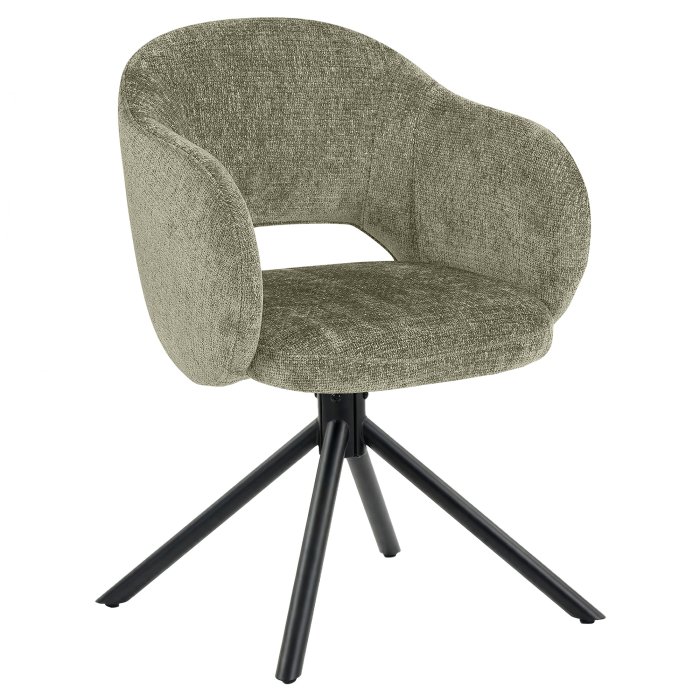 Svetlana | Hotellstol | Grön | Tyg/Textil | Vridbar bas